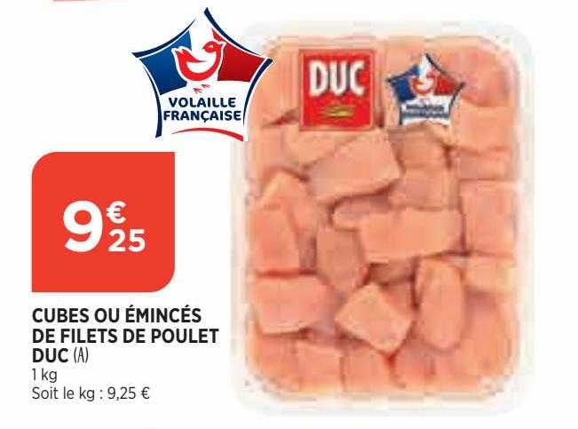 Cubes Ou émincés De Filets De Poulet Duc