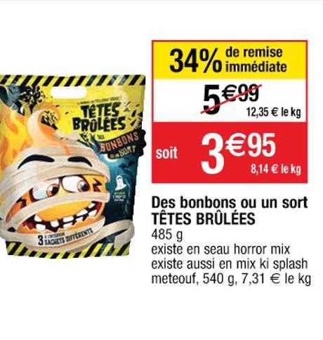 des bonbons ou un sort têtes brûlées