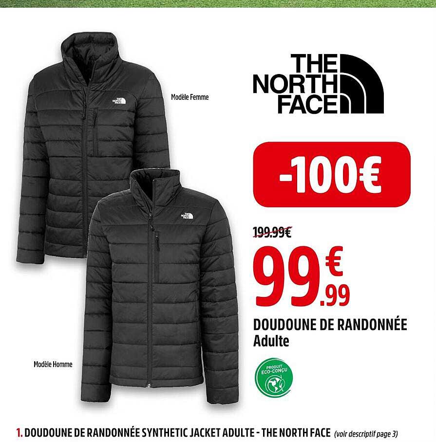 doudoune de randonnée adulte the north face