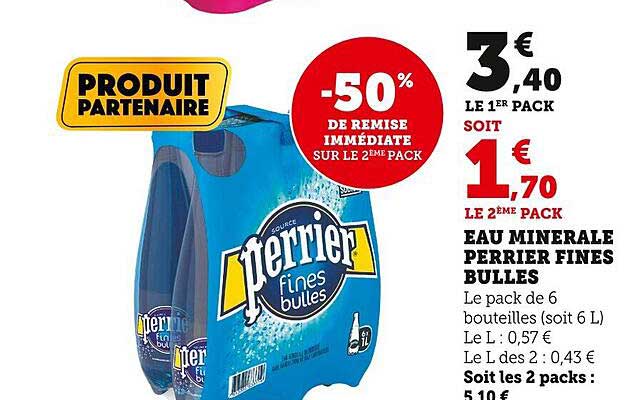 Eau Minérale Perrier Fines Bulles
