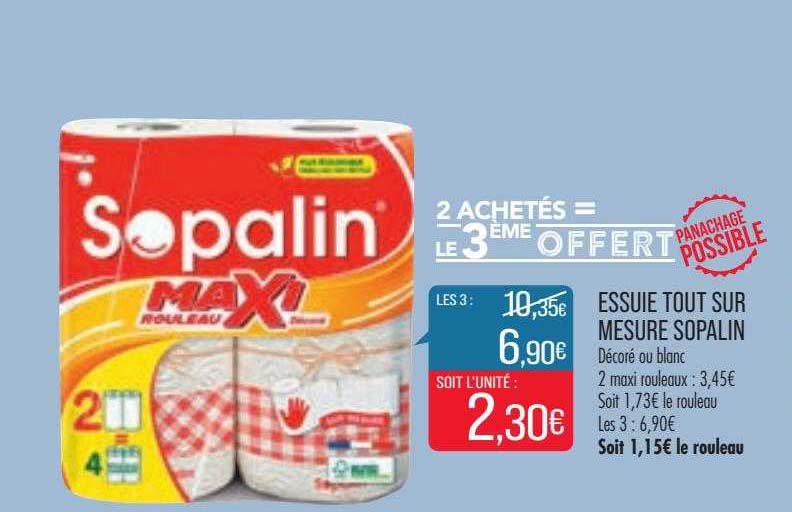 essuie tout sur mesure sopalin