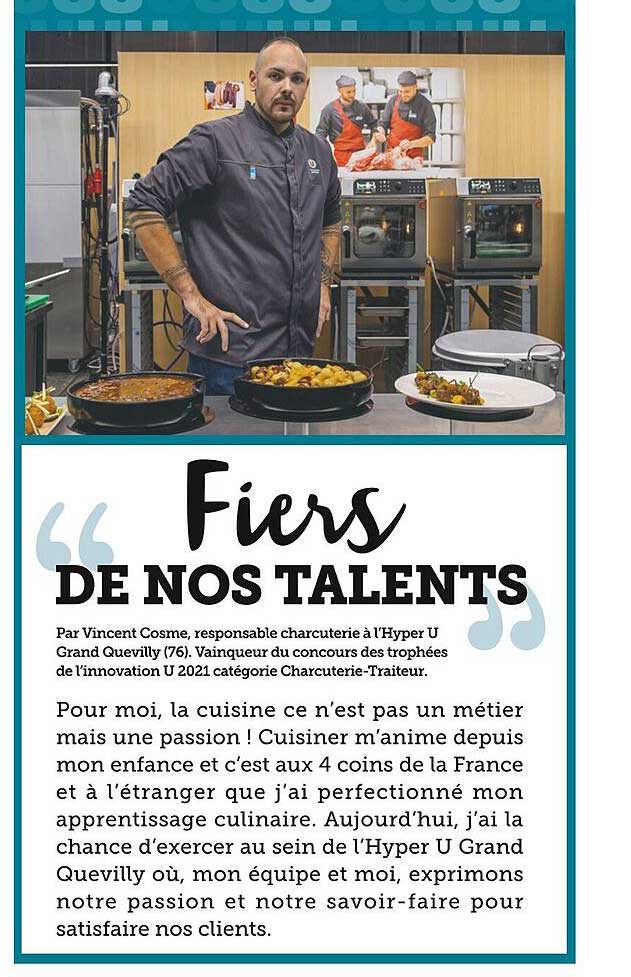 fiers de nos talents