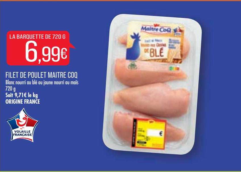 filet de poulet maître coq