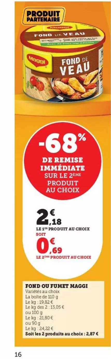 fond ou fumet maggi