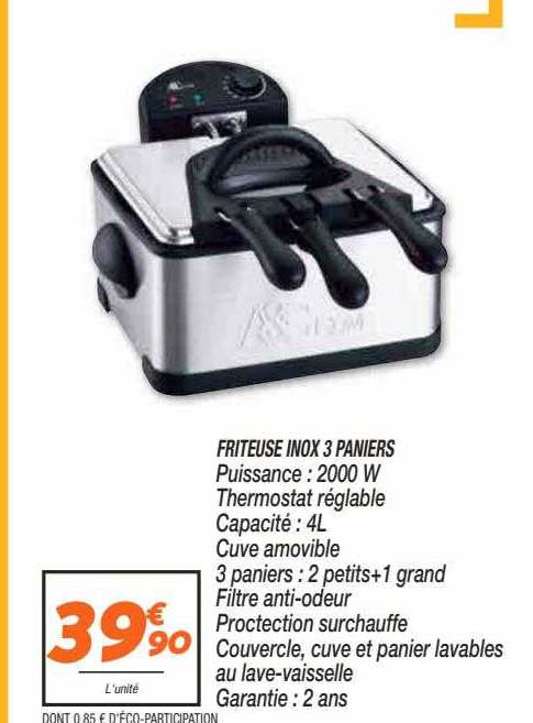 Friteuse Inox 3 Paniers