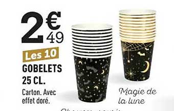 gobelets 25cl