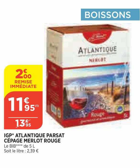 igp atlantique parsat cépage merlot rouge