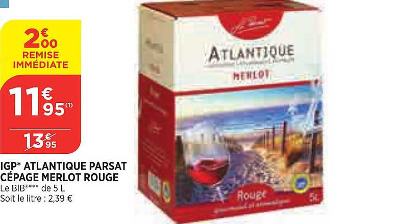 igp atlantique parsat cépage merlot rouge
