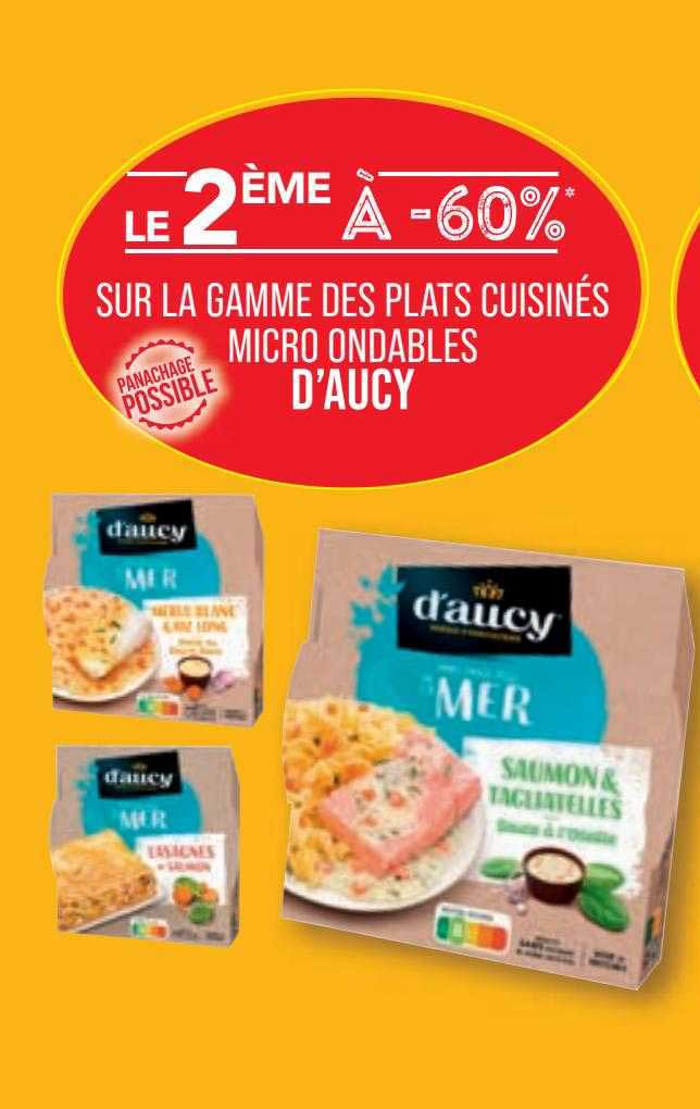 la gamme des plats cuisinés micro ondables d'aucy
