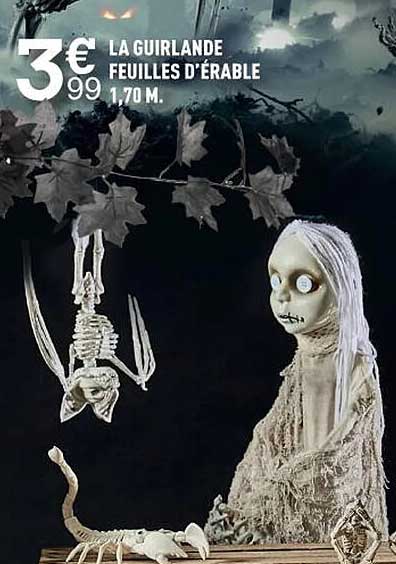 la guirlande feuilles d'érable