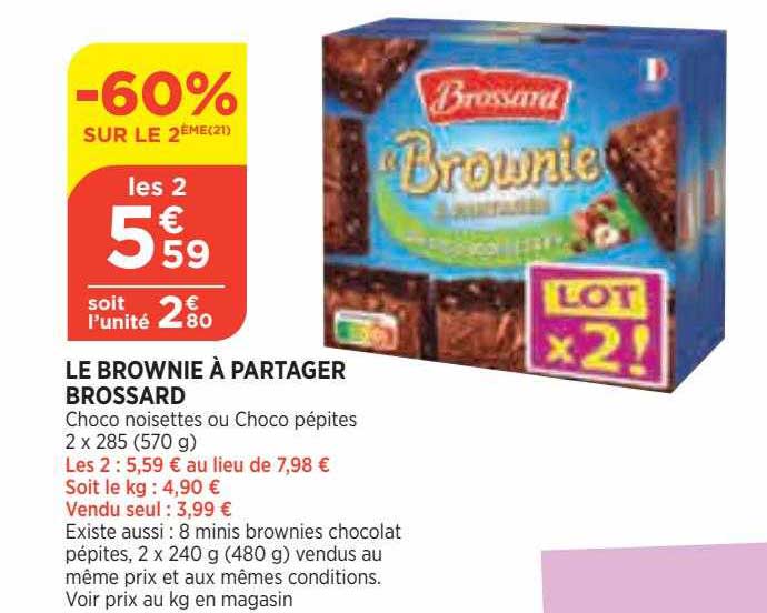 Le Brownie à Partager Brossard