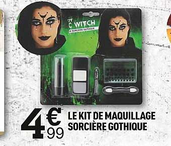 Le Kit De Maquillage Sorcière Gothique