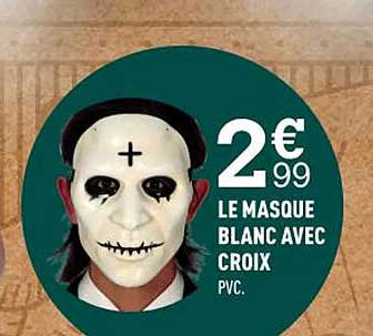 Le Masque Blanc Avec Croix