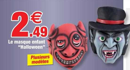 Le Masque Enfant "halloween"