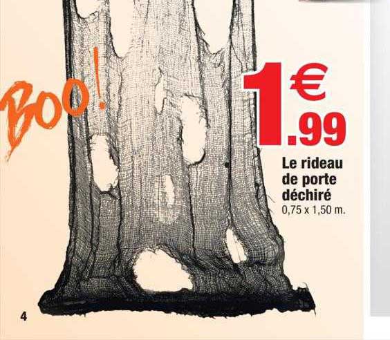 Le Rideau De Porte Déchiré