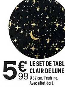 Le Set De Table Clair De Lune
