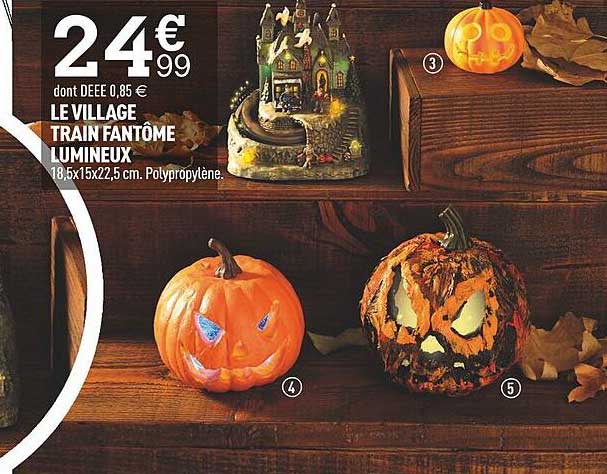 le village train fantôme lumineux