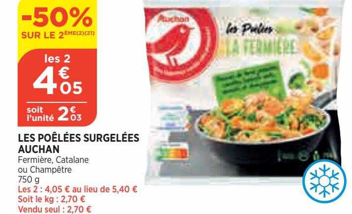Les Poêlées Surgelées Auchan