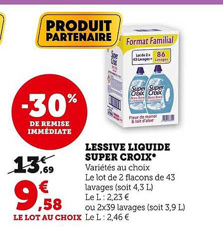 Lessive Liquide Super Croix