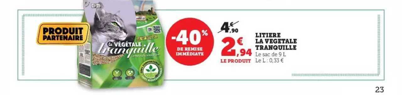 Litière La Végétale Tranquille