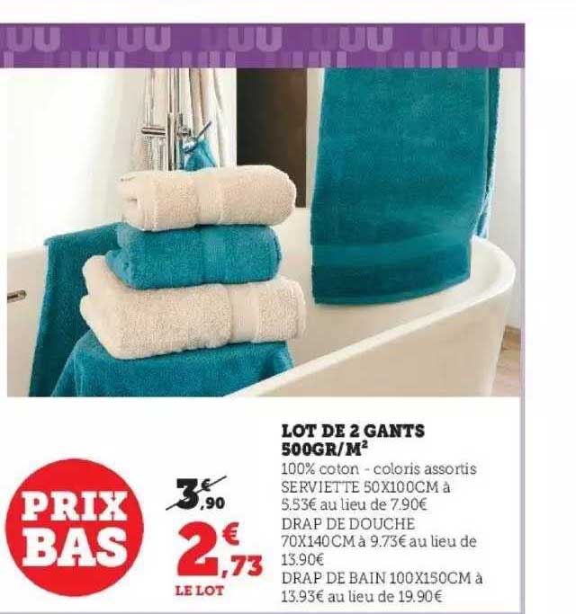 Lot De 2 Gants 500 G-m²