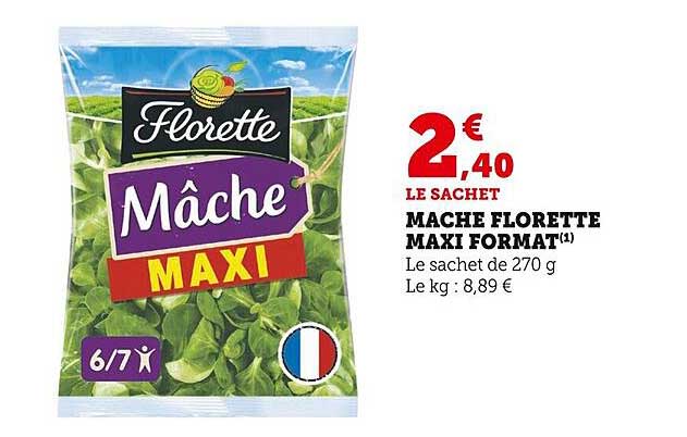 mâche florette maxi format