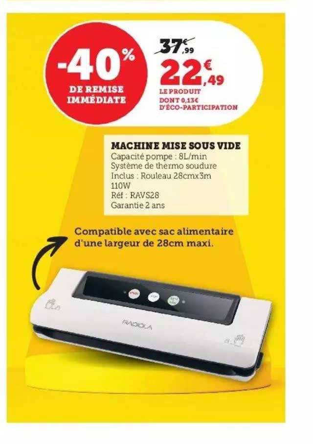 machine mise sous vide