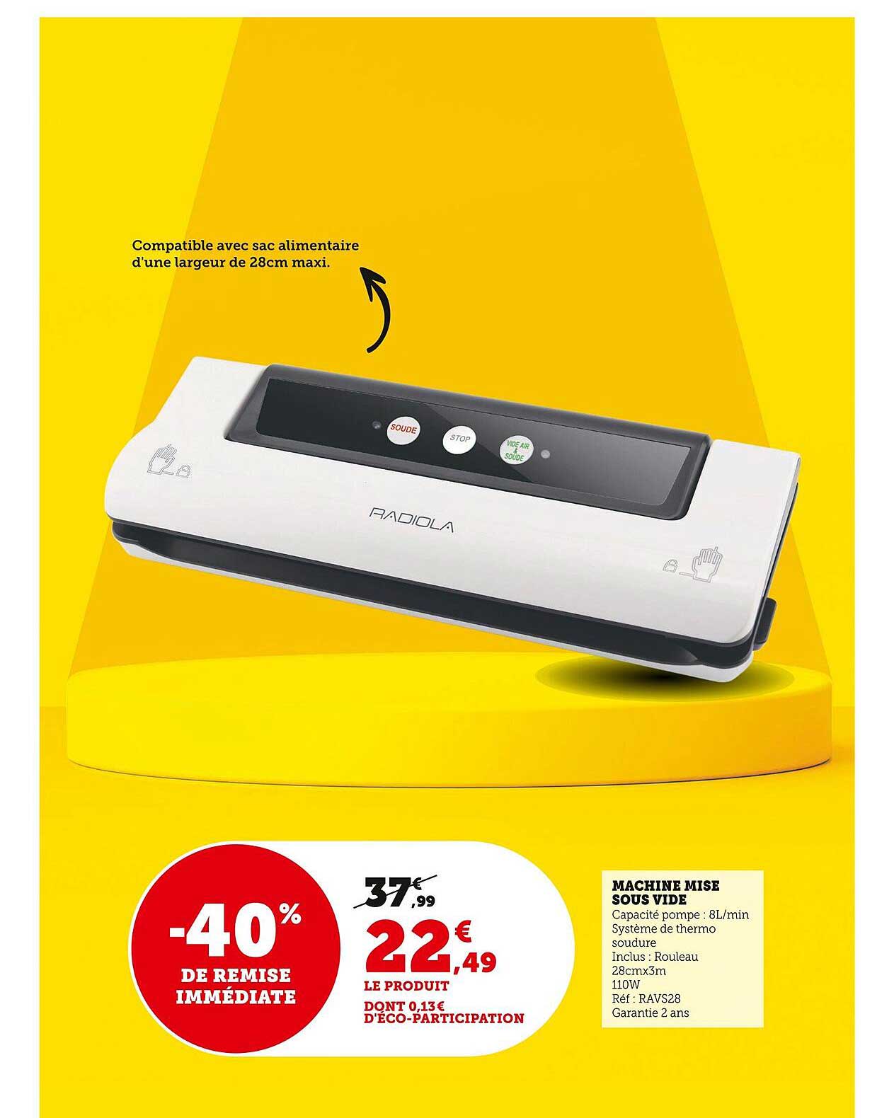 machine mise sous vide