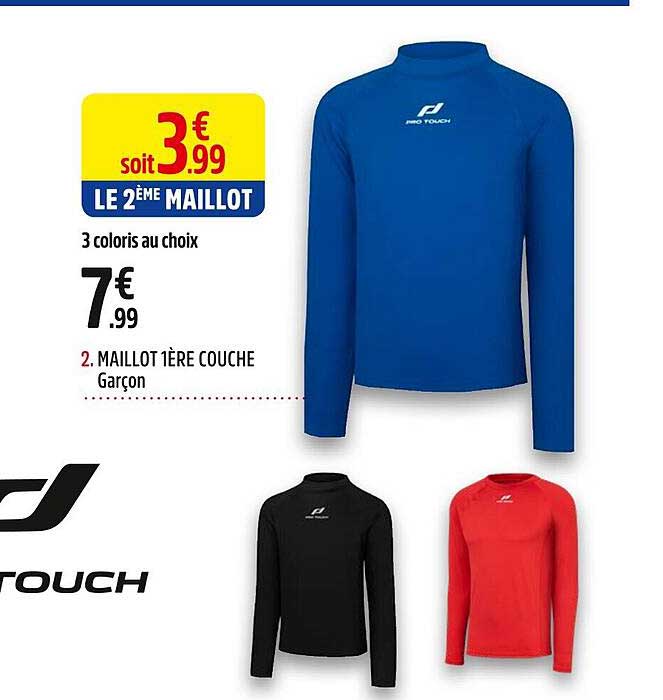 Maillot 1ère Couche Garçon Pro Touch