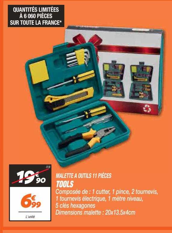 malette à outils 11 pièces tools
