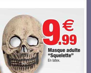 Masque Adulte "squelette"