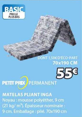 matelas pliant inga