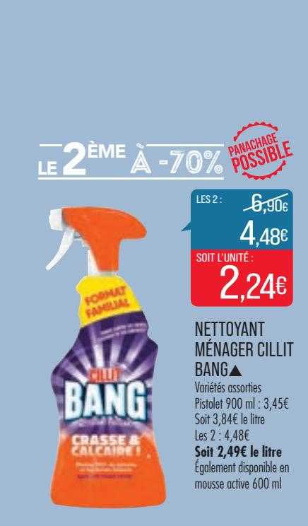 nettoyant ménager cillit bang