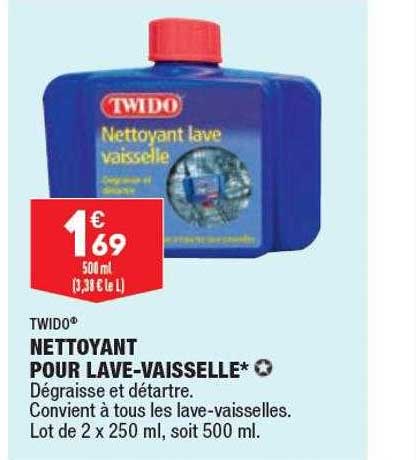 nettoyant pour lave-vaisselle twido