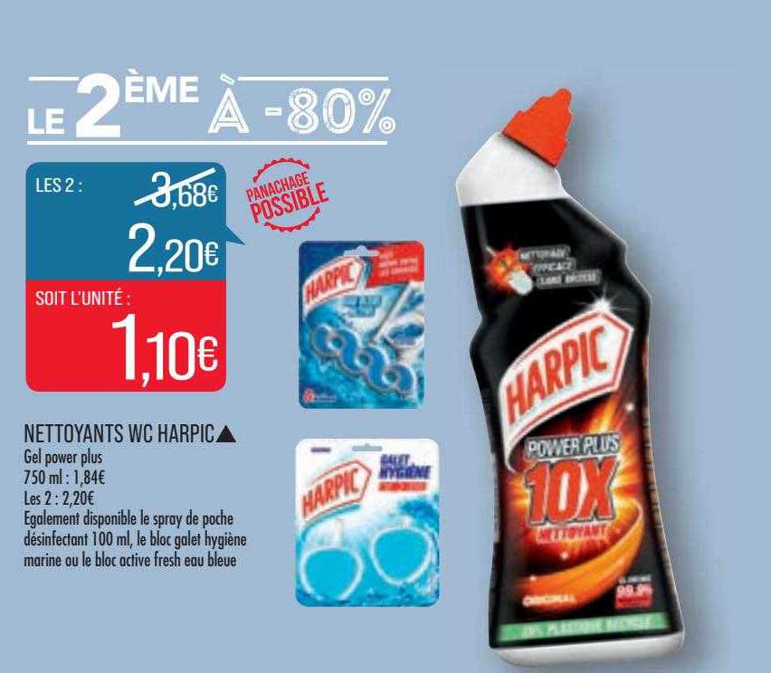 nettoyants wc harpic