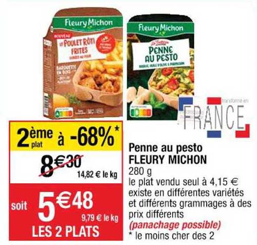 Penne Au Pesto Fleury Michon