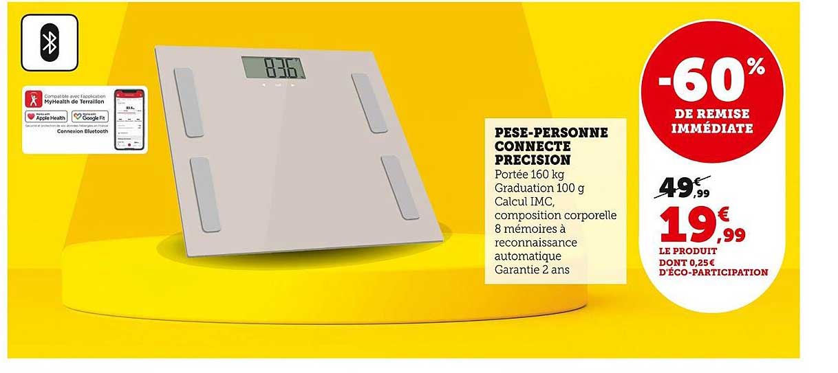 pèse-personne connecté précision