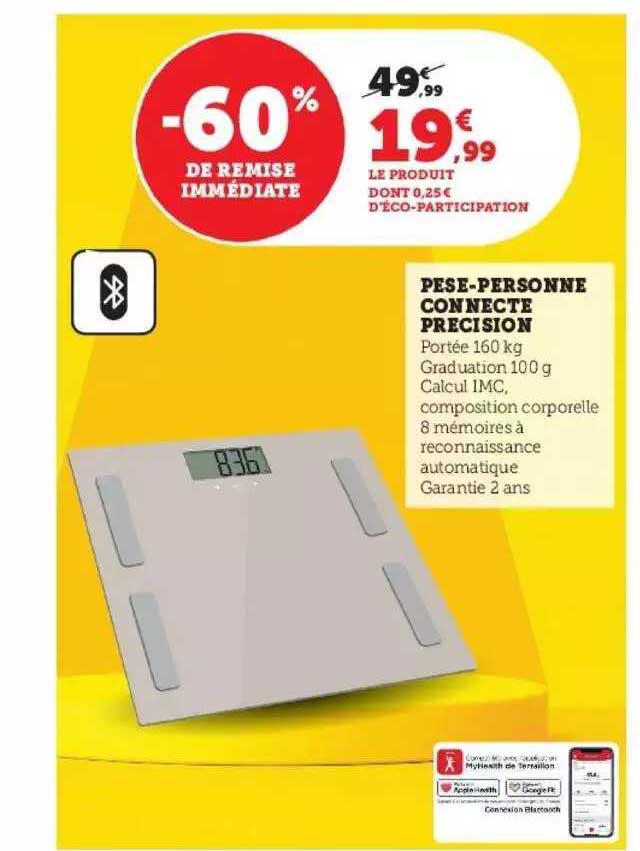 pèse-personne connecté precision