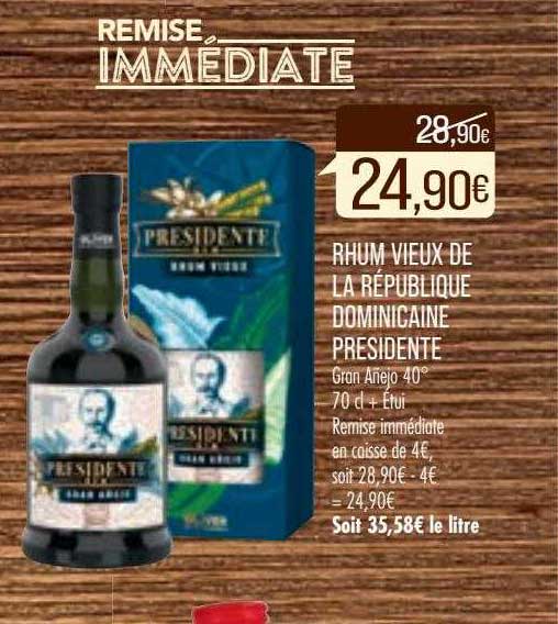 rhum vieux de la république dominicaine présidente