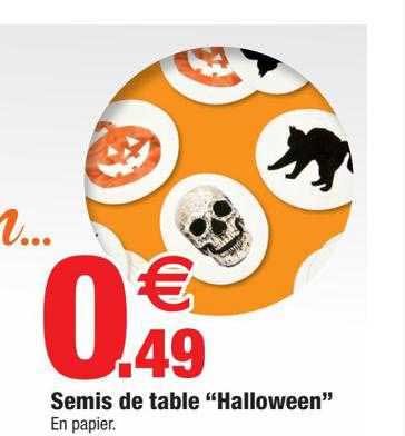 semis de table "halloween"
