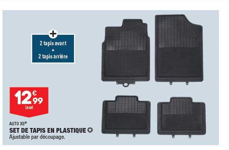 Set De Tapis En Plastique Auto Xs