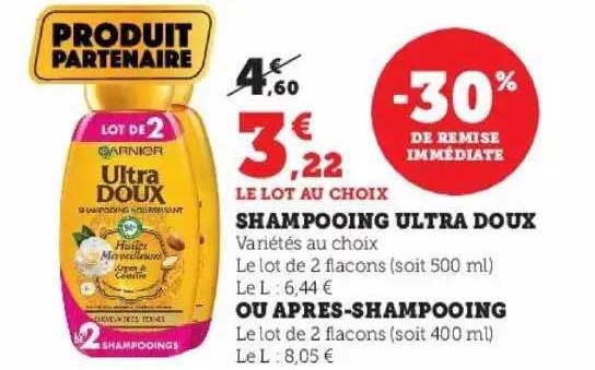 shampooing ultra doux ou après-shampooing