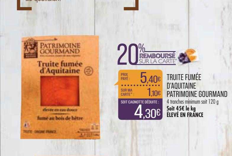 truite fumée d'aquitaine patrimoine gourmand
