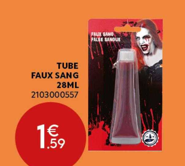tube faux sang 28ml