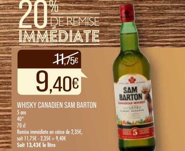 whisky canadien sam barton