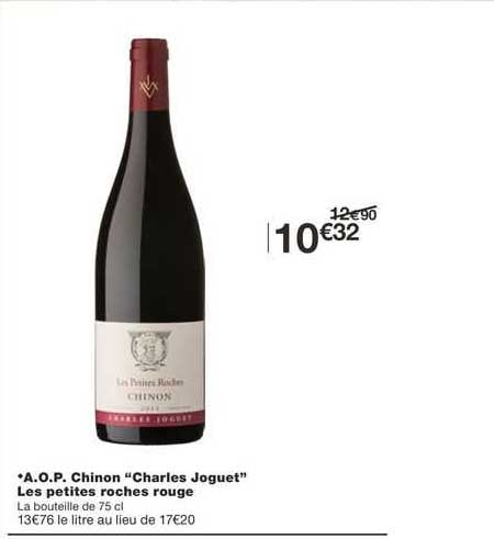 a.o.p. chinon "charles joguet" les petites roches rouge