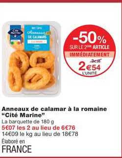 Anneaux De Calamar à La Romaine "cité Marine"