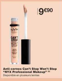 anti-cernes can't stop won't stop "nyx professional makeup"