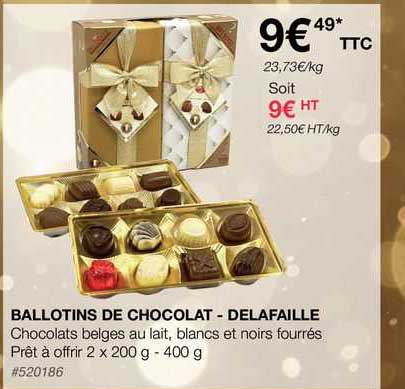 ballotins de chocolat - delafaille