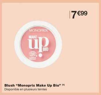 blush "monoprix make up bio"
